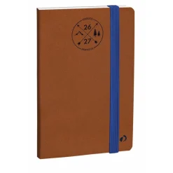 Quo Vadis - Agenda 16 mois - 2026-2027 - Président SD - Semainier Planning - Multilingue - Everest - Marron - 16 mois de septembre à décembre - 21x27 cm