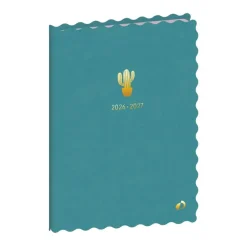 Quo Vadis - Agenda année scolaire - 2026-2027 - Universitaire Color - Semainier Planning - Multilingue - Festy - Vert - 13 mois de août à août - 10x15 cm