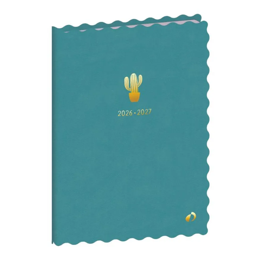 Quo Vadis - Agenda année scolaire - 2026-2027 - Universitaire Color - Semainier Planning - Multilingue - Festy - Vert - 13 mois de août à août - 10x15 cm