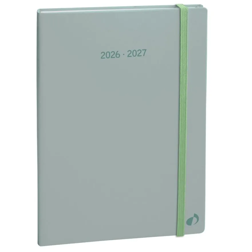 Quo Vadis - Agenda année scolaire - 2026-2027 - Ministre Septembre Color - Semainier Planning - Multilingue - Pastel - Vert clair - 13 mois de août à août - 16x24 cm