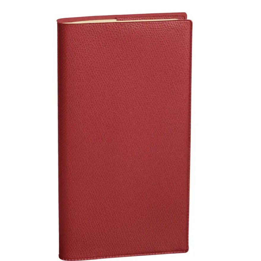 Quo Vadis - Agenda année scolaire - Spiralé - 2026-2027 - Italsept S Prestige - Semainier Horizontal - Français - Impala - Rouge - 13 mois de août à août - 8,8x17 cm