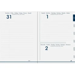 Quo Vadis - Agenda année scolaire - 2026-2027 - Eurotextagenda Recyclé - Journalier - Multilingue - Eunoia - Rouge - 12 mois de août à juillet - 12x17 cm