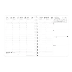 Quo Vadis - Agenda année scolaire - Spiralé - 2026-2027 - Président S Septembre - Semainier Planning - Français - Club - Rose - 13 mois de août à août - 21x27 cm