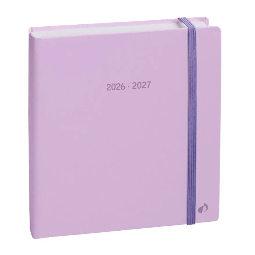 Quo Vadis - Agenda année scolaire - 2026-2027 - Exécutif Septembre Color - Semainier Planning - Multilingue - Pastel - Violet - 13 mois de août à août - 16x16 cm