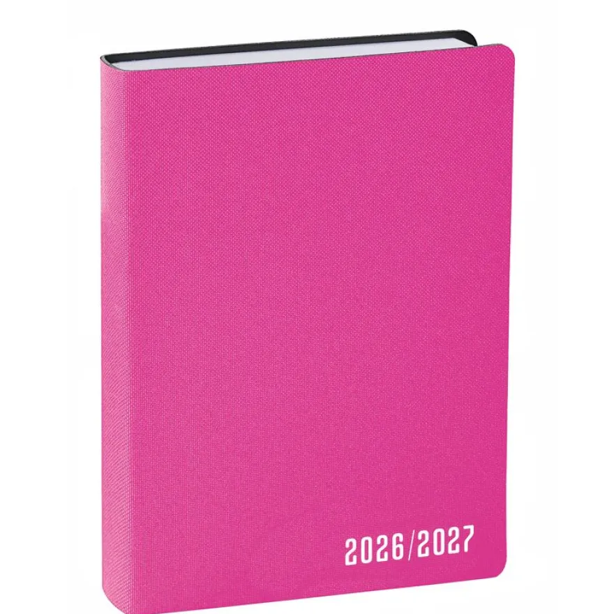 Quo Vadis - Agenda année scolaire - 2026-2027 - Eurotextagenda 15 - Journalier - Multilingue - Galaxy - Rose - 12 mois de août à juillet - 10x15 cm