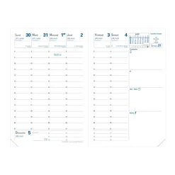 Quo Vadis - Agenda année scolaire - 2026-2027 - Universitaire - Semainier Planning - Français - Club - Noir - 13 mois de août à août - 10x15 cm - Papier Clairefontaine blanc - Fabrication française