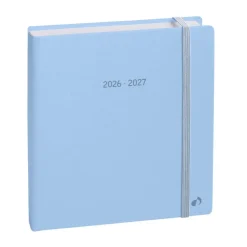 Quo Vadis - Agenda année scolaire - 2026-2027 - Exécutif Septembre Color - Semainier Planning - Multilingue - Pastel - Bleu clair - 13 mois de août à août - 16x16 cm