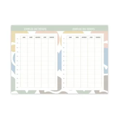 Quo Vadis - Agenda année scolaire - 2026-2027 - Hebdocolor 15 - Semainier Horizontal - Français - Canopy - Multicolore - 12 mois de août à juillet - 10x15 cm