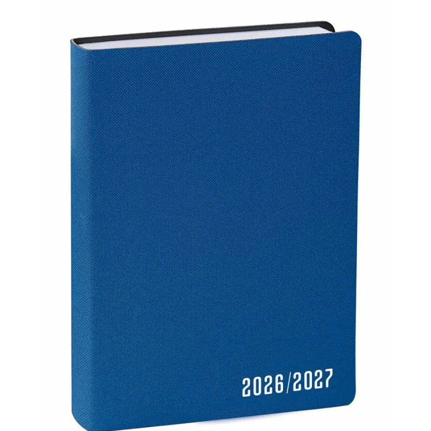 Quo Vadis - Agenda année scolaire - 2026-2027 - Eurotextagenda - Journalier - Multilingue - Galaxy - Bleu - 12 mois de août à juillet - 12x17 cm - Papier Clairefontaine blanc - Fabrication française
