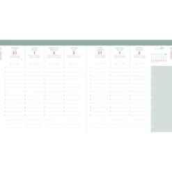Quo Vadis - Agenda année scolaire - 2026-2027 - Exécutif Septembre Color - Semainier Planning - Multilingue - Festy - Rose - 13 mois de août à août - 16x16 cm