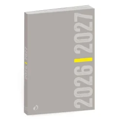 Quo Vadis - Agenda année scolaire - 2026-2027 - Eurotextagenda - Journalier - Multilingue - Welcome - Gris - 12 mois de août à juillet - 12x17 cm - Papier Clairefontaine blanc - Fabrication française