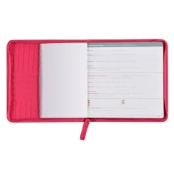 Quo Vadis - Agenda année scolaire - 2026-2027 - Exécutif Septembre Color - Semainier Planning - Multilingue - Théa - Rose - 13 mois de août à août - 16x16 cm - Papier Clairefontaine blanc
