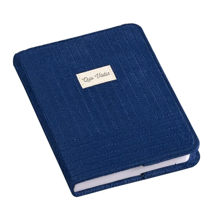 Quo Vadis - Agenda année scolaire - 2026-2027 - Eurotextagenda - Journalier - Multilingue - Colette - Bleu - 12 mois de août à juillet - 12x17 cm - Papier Clairefontaine blanc