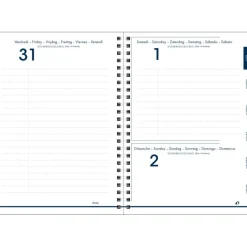 Quo Vadis - Agenda année scolaire - Spiralé - 2026-2027 - Eurotextagenda S - Journalier - Multilingue - Egeo - 12 mois de août à juillet - 12x17 cm