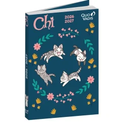 Quo Vadis - Agenda année scolaire - 2026-2027 - Eurotextagenda - Journalier - Multilingue - Chi - 12 mois de août à juillet - 12x17 cm - Papier Clairefontaine blanc - Fabrication française