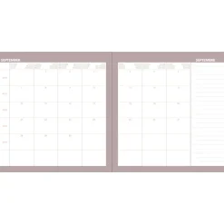 Quo Vadis - Agenda année scolaire - 2026-2027 - Exécutif Septembre Color - Semainier Planning - Multilingue - Andrea - Gris - 13 mois de août à août - 16x16 cm