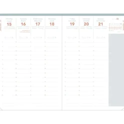 Quo Vadis - Agenda année scolaire - 2026-2027 - Universitaire Color - Semainier Planning - Multilingue - Andrea - Rouge - 13 mois de août à août - 10x15 cm