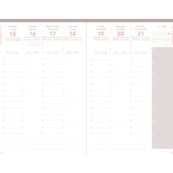 Quo Vadis - Agenda année scolaire - 2026-2027 - Universitaire Color - Semainier Planning - Multilingue - Céleste - Beige - 13 mois de août à août - 10x15 cm