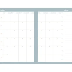 Quo Vadis - Agenda année scolaire - 2026-2027 - Universitaire Color - Semainier Planning - Multilingue - Céleste - Beige - 13 mois de août à août - 10x15 cm