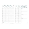 Quo Vadis - Agenda année scolaire - 2026-2027 - Universitaire - Semainier Planning - Français - Impala - Rouge - 13 mois de août à août - 10x15 cm - Papier Clairefontaine blanc - Fabrication française