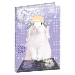 Quo Vadis - Agenda année scolaire - 2026-2027 - Eurotextagenda - Journalier - Multilingue - Mes potes à pattes mignons - 12 mois de août à juillet - 12x17 cm