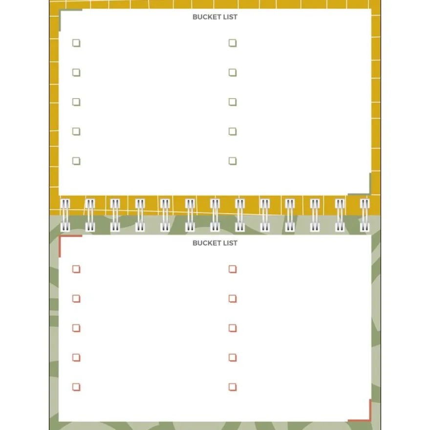 Quo Vadis - Agenda perpétuel - Spiralé - Semainier Horizontal - Français - Eterny - Multicolore - Perpétuel - 12x17 cm - Papier Clairefontaine blanc - Fabrication française