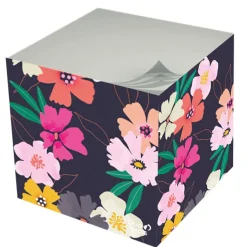 Quo Vadis - Bloc cube - Fantaisie - Multicolore - 9x9x8 cm - Papier Clairefontaine blanc - Fabrication française
