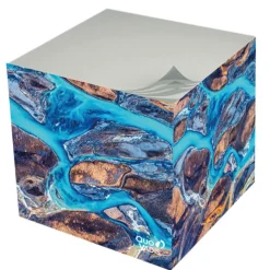 Quo Vadis - Bloc cube - Fantaisie - Multicolore - 9x9x8 cm - Papier Clairefontaine blanc - Fabrication française