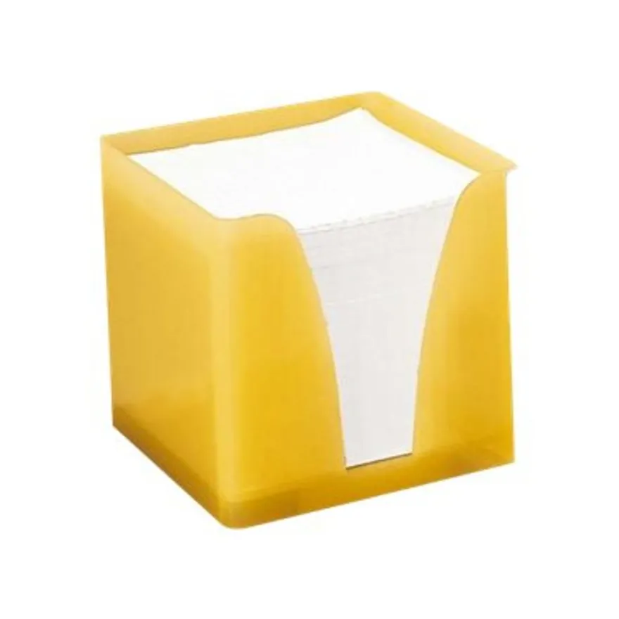 Quo Vadis - Bloc Cube avec support plexi - blanc