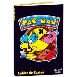 Quo Vadis - Cahier de textes - Français - Pac man - Journalier - 15x21 cm - Papier Clairefontaine blanc - Fabrication française