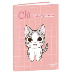 Quo Vadis - Cahier de textes - Français - Chi - Journalier - 15x21 cm - Papier Clairefontaine blanc - Fabrication française