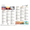 Quo Vadis - Calendrier éphéméride - 2025 - Français - Fantaisie - Multicolore - 12 mois de janvier à décembre - 55x40,5 cm - Papier Clairefontaine blanc - Fabrication française