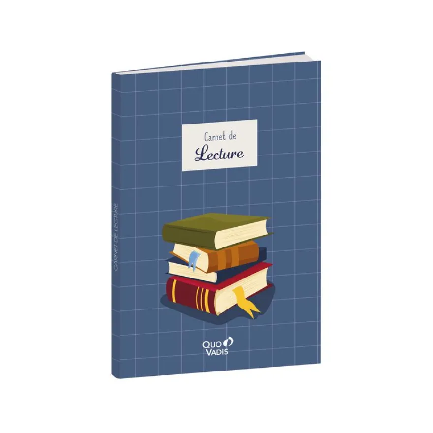 Quo Vadis - Carnet de lecture - Français - Carnets thématiques - Blanc - 15x21 cm - Papier Clairefontaine blanc - Fabrication française