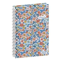 Quo Vadis - Carnet de notes - Spiralé - Daisy - Multicolore - Pages Points (dots) et lignées - 15x21 cm - Papier Clairefontaine blanc - Fabrication française