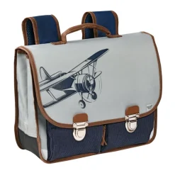 Quo Vadis - Cartable scolaire - Louise & Arthur - Multicolore - 38x30x14 cm - Toile (polyester) - 2 compartiment(s) - Avec bretelles et poignée