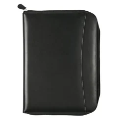 Quo Vadis - Conférencier - Satiny - Noir - 18x24 cm - Cuir pleine fleur de vachette