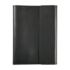 Quo Vadis - Etui carnet/tablette - Rangers - Noir - 19,5x26,5 cm - Cuir pleine fleur de buffle