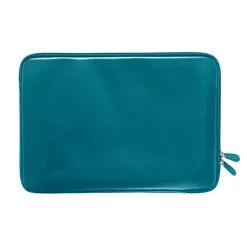 Quo Vadis - Housse ordinateur - Satiny - Bleu - 37x26x1,5 cm - Cuir pleine fleur de vachette - 1 compartiment(s)