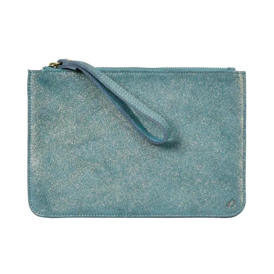 Quo Vadis - Pochette - Julo - 18x25 cm - Cuir de vachette suédé