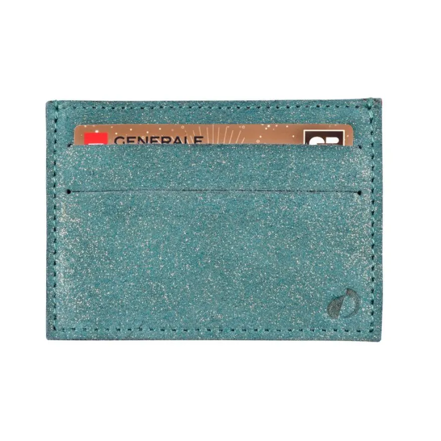 Quo Vadis - Porte-carte - Julo - 10x7 cm - Cuir de vachette suédé