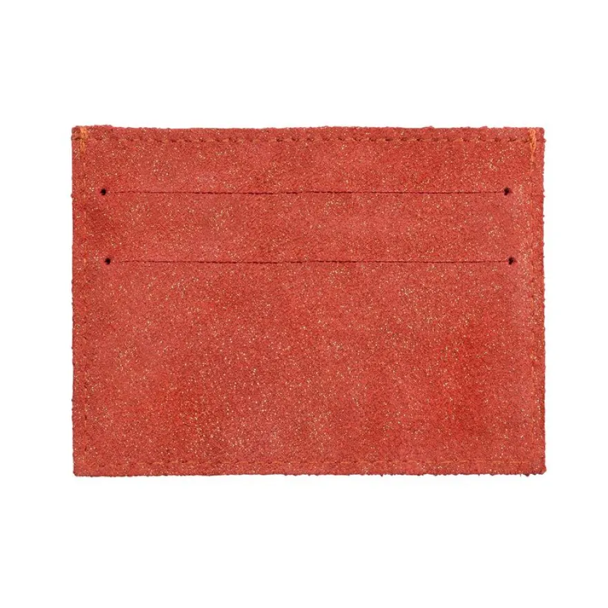 Quo Vadis - Porte-carte - Julo - 10x7 cm - Cuir de vachette suédé