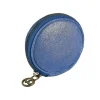 Quo Vadis - Porte-monnaie - Ronde - Julo - 9x9x4 cm - Cuir de vachette suédé - 1 compartiment(s)