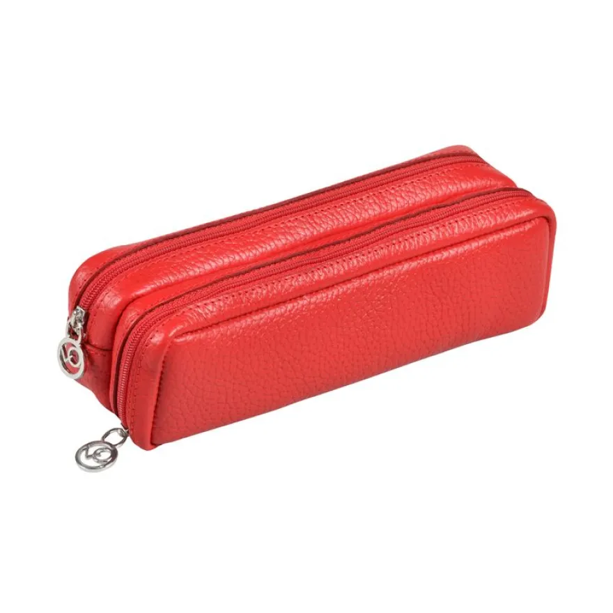 Quo Vadis - Trousse - Rectangle - Goya - 21x6x7 cm - Cuir pleine fleur de vachette - 1 compartiment(s)