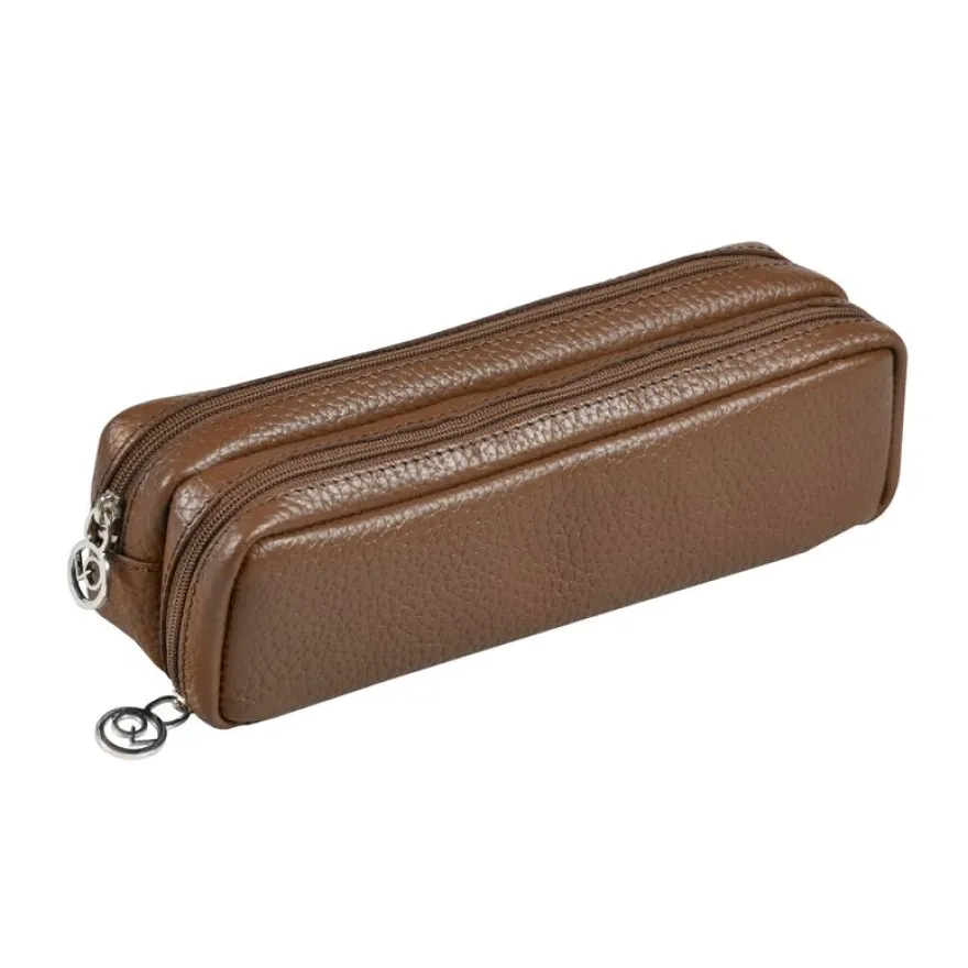 Quo Vadis - Trousse - Rectangle - Goya - 21x6x7 cm - Cuir pleine fleur de vachette - 1 compartiment(s)