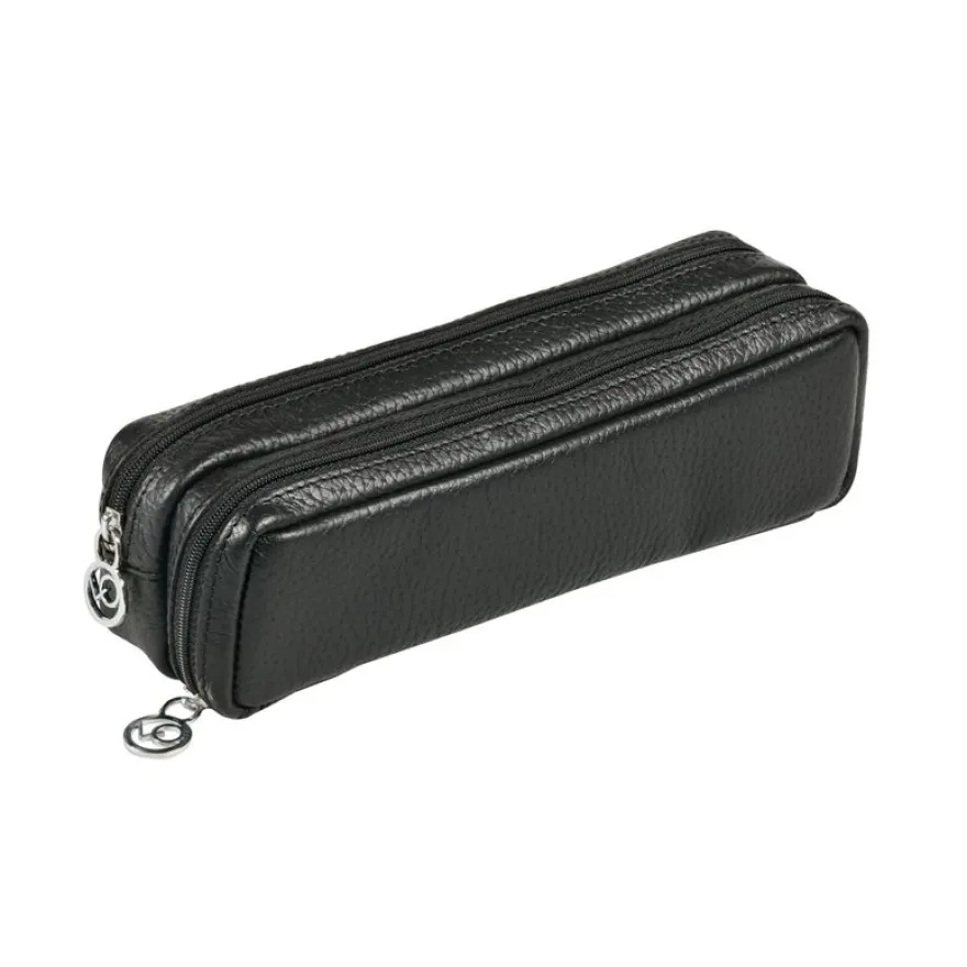 Quo Vadis - Trousse - Rectangle - Goya - 21x6x7 cm - Cuir pleine fleur de vachette - 1 compartiment(s)
