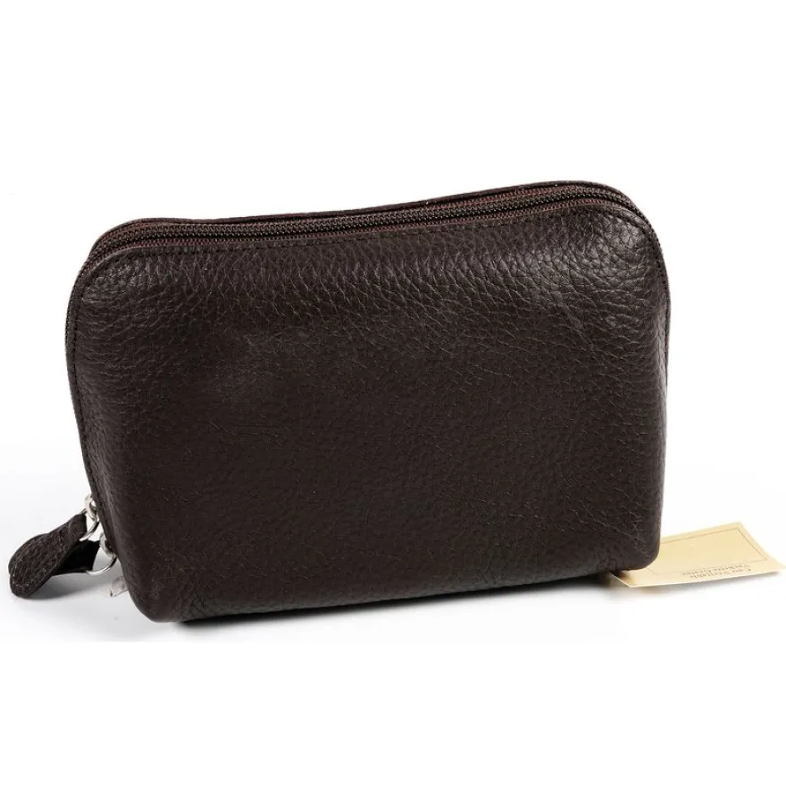 Quo Vadis - Trousse - Rectangle - Goya - 17x7,5x11 cm - Cuir pleine fleur de vachette - 1 compartiment(s)