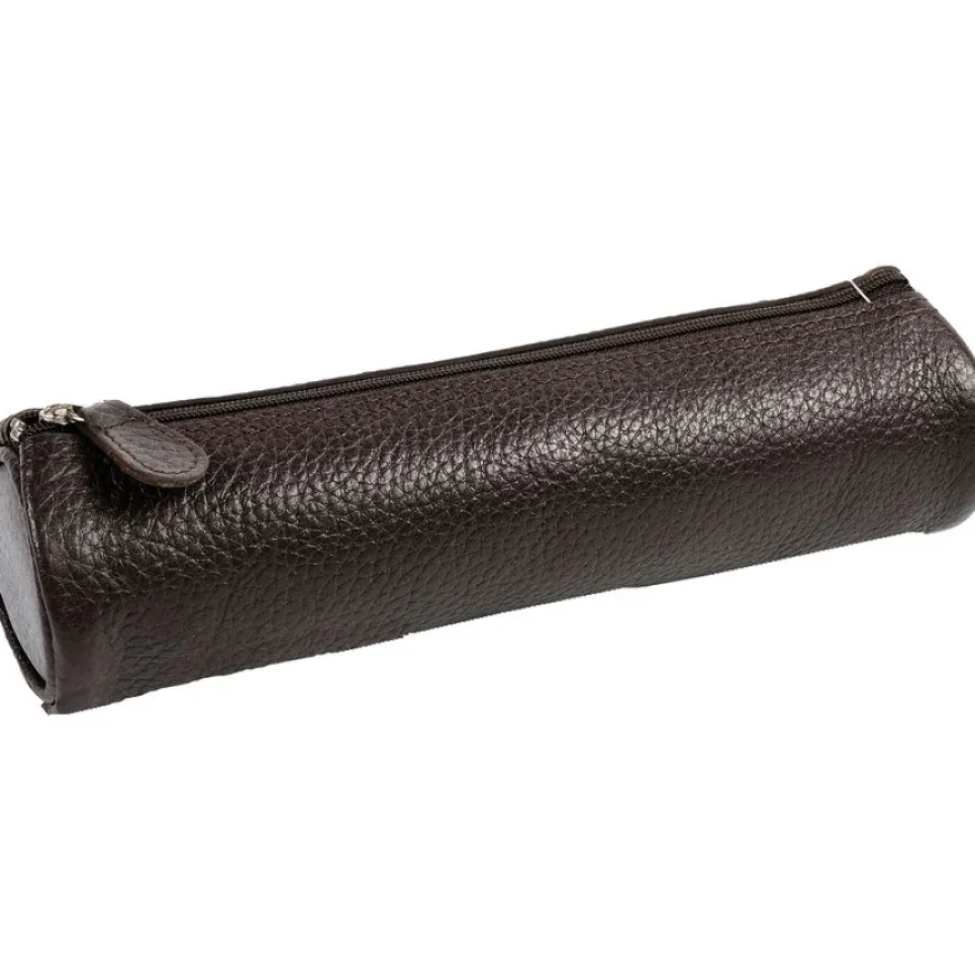 Quo Vadis - Trousse - Ronde - Goya - 22x6 cm - Cuir pleine fleur de vachette - 1 compartiment(s)