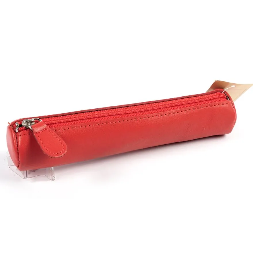 Quo Vadis - Trousse - Ronde - Satiny - 17x3,5 cm - Cuir pleine fleur de vachette - 1 compartiment(s)