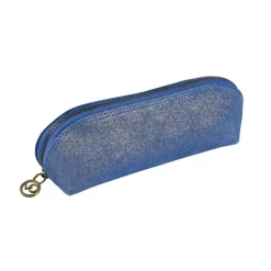 Quo Vadis - Trousse - Triangle - Julo - 21x6,5x6,5 cm - Cuir de vachette suédé - 1 compartiment(s)