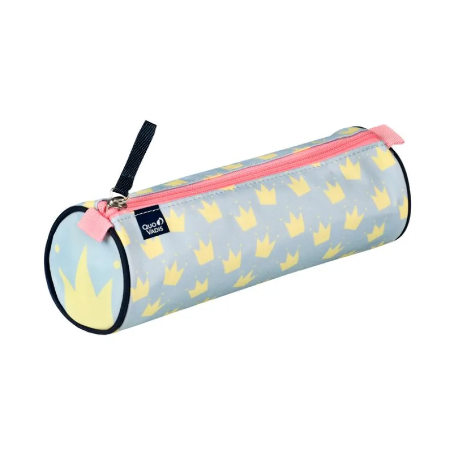Quo Vadis - Trousse scolaire - Ronde - Louise & Arthur - 23x8x8 cm - Toile (polyester) - 1 compartiment(s)